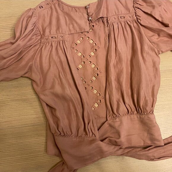 ba&sh  Bacary Eyelet Embroidered Top - Picture 3 of 6